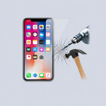 Devia Glass Screen Protector 9HTempered for iPhone XR- Clear side view