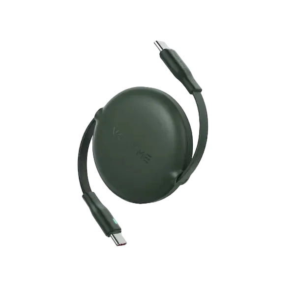 Voltme Powerlink YoYo Retractable Type-C to Type-C Cable - 60W PD 1M - Green