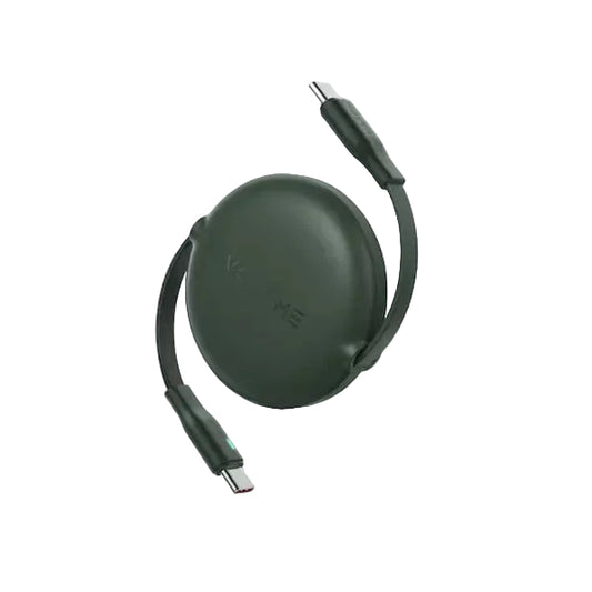 Voltme Powerlink YoYo Retractable Type-C to Type-C Cable - 60W PD 1M - Green