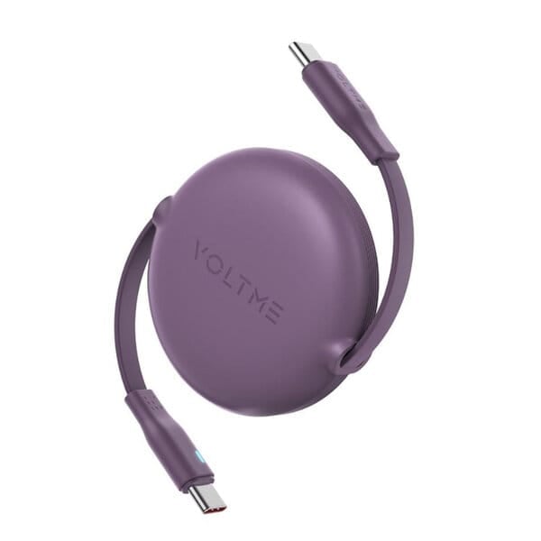 Voltme Powerlink YoYo Cable 5A 1 0M Retractable Type C to Type C -Purple product photo