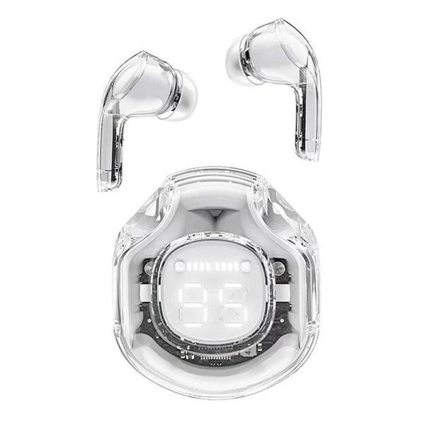 Acefast Headphones TWS T8 Earphones Bluetooth 5 3 IPX4 White Moon