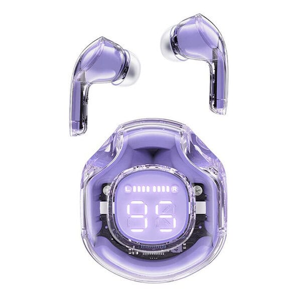 Acefast Headphones TWS T8 Earphones Bluetooth 5 3 IPX4 Alfalfa Purple