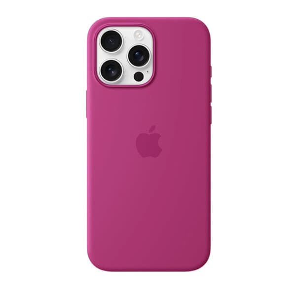 iPhone 16 Pro Max Silicone Case with MagSafe- Fuchsia