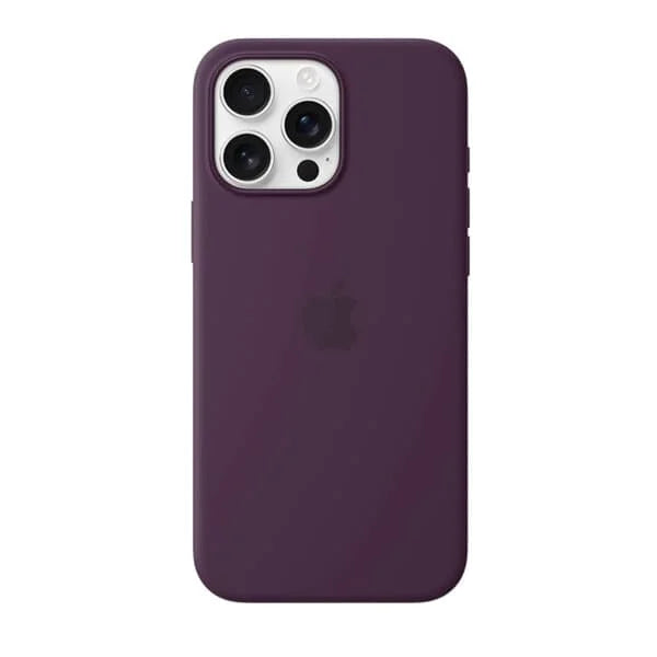 iPhone 16 Pro Silicone Case with MagSafe- Plum