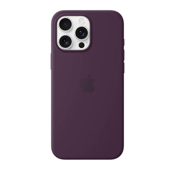 iPhone 16 Pro Max Silicone Case with MagSafe- Plum
