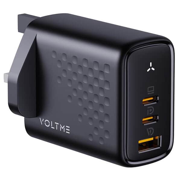 Voltme 67W USB C Charger 3 Ports Foldable GaN PD Fast Wall Charger