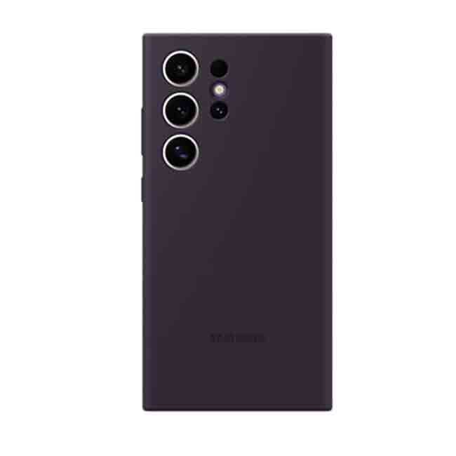 Samsung Dark Violet Silicone Case - for Samsung Galaxy S24 Ultra product photo
