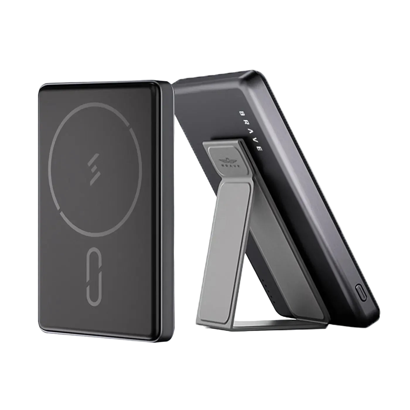 Brave Ultra Slim 10000mAh Magnetic Wireless Power Bank 15W Stand MagSafe product photo