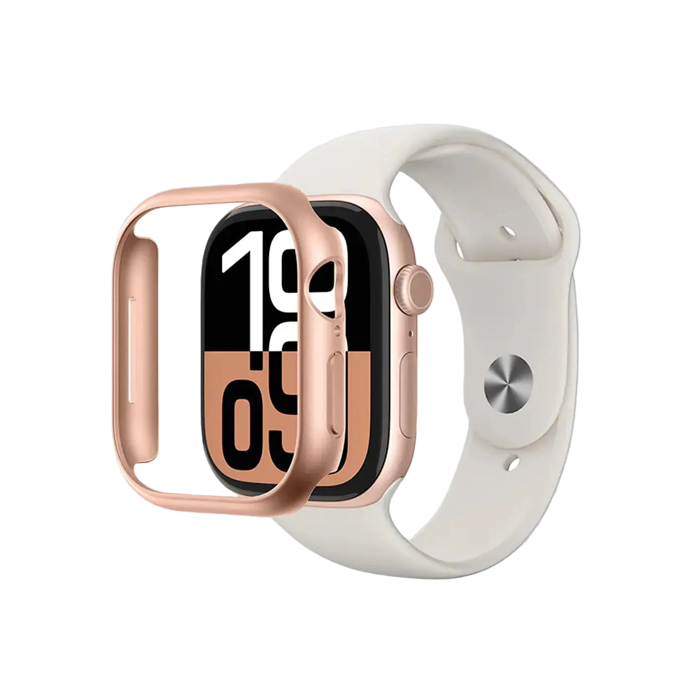 AmazingThing Apple Watch Series 10 46MM Minimal Framelite Case- Rose Gold product photo