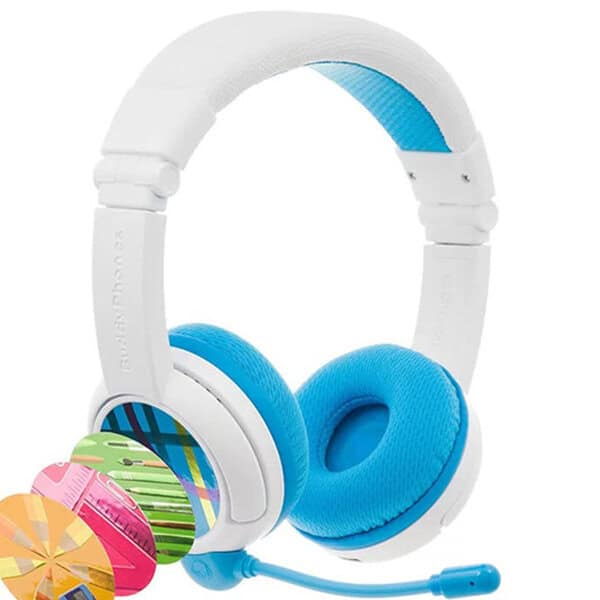 BuddyPhones onandoff Wireless headphones School- Blue product photo