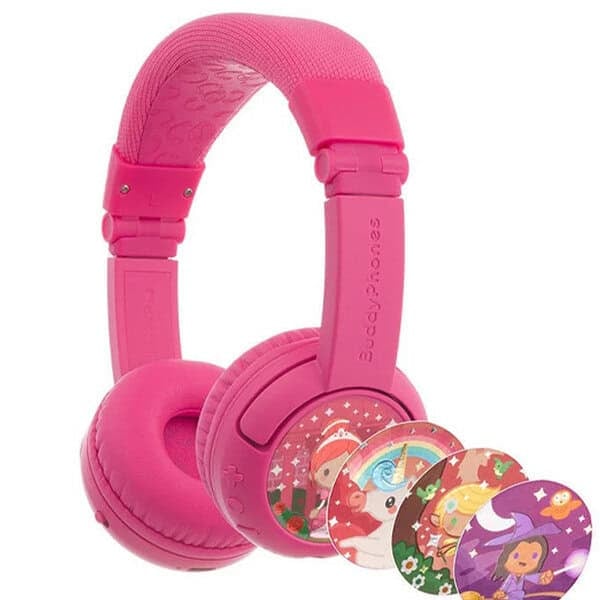Buddyphones PlayPlus Wireless headphones- Pink product photo