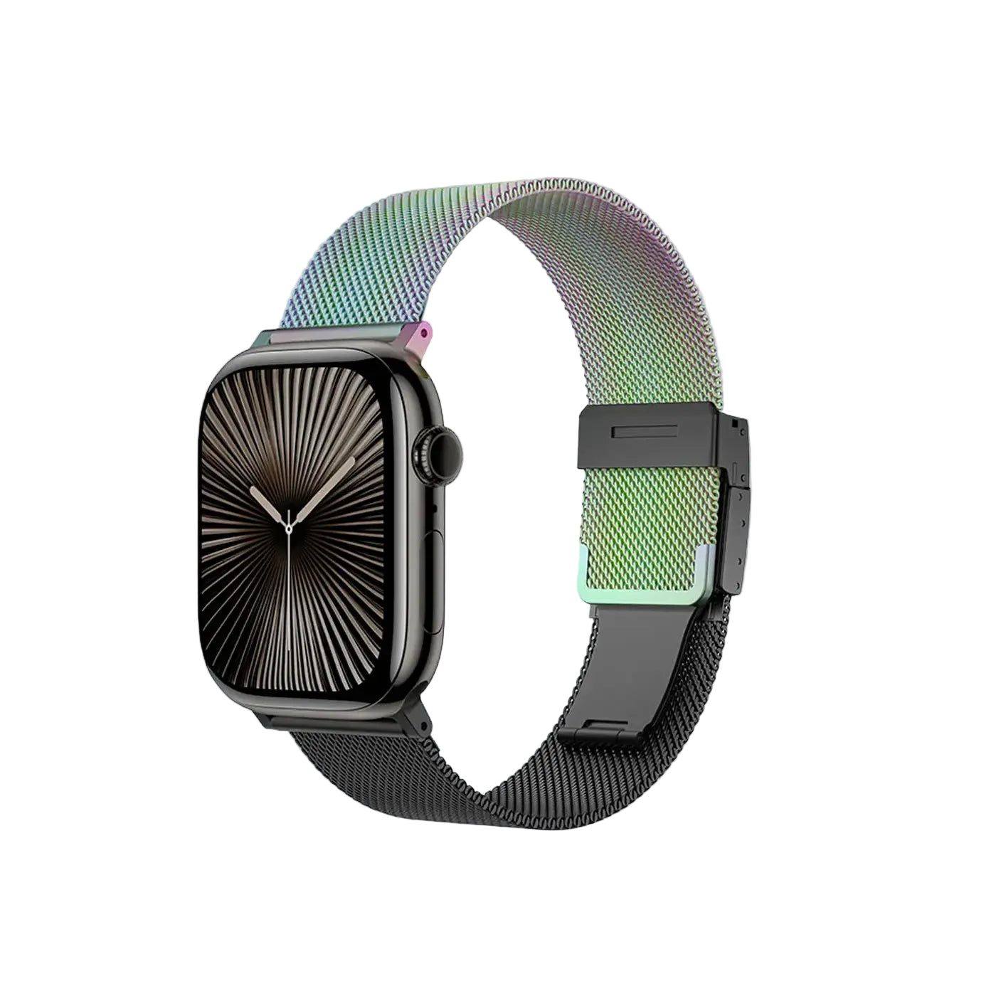 AmazingThing Omni Style Flip Watch Band Apple Watch Rainbow & Black product photo