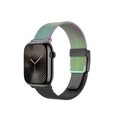 AmazingThing Omni Style Flip Watch Band Apple Watch Rainbow & Black product photo