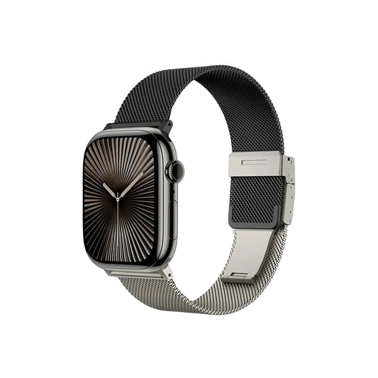 AmazingThing Apple Watch Strap 46m Omni StyleFlip Band- Silver Black product photo