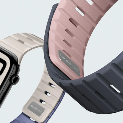AmazingThing Apple Watch Strap 49 46 45 SilqLock-Gray Black additional product image
