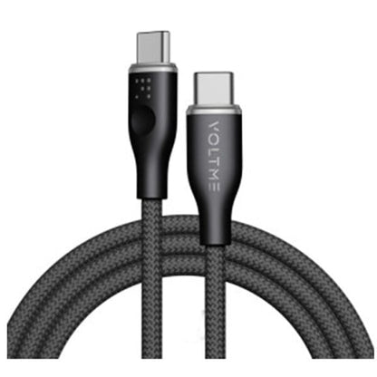 Voltme Powerlink Rugg Cable Type C to Type C 3A 1M 60W Black product photo