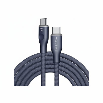 Voltme Powerlink Rugg Double Type C to Type C 3A 1 0M Grey Blue product photo