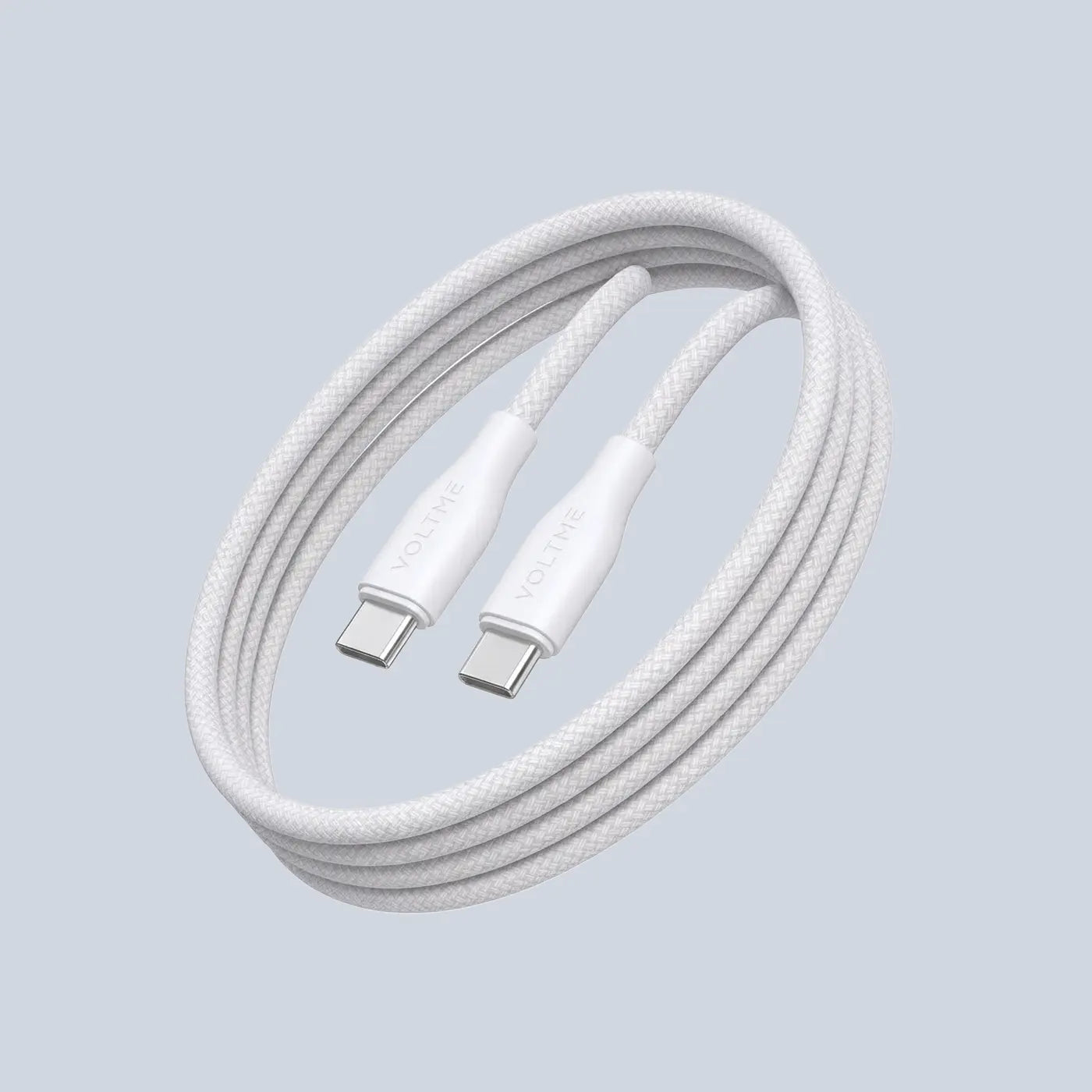 Voltme USB-C to USB-C PowerLink RUGG Fast Charge Cable 3A 60W- White product photo
