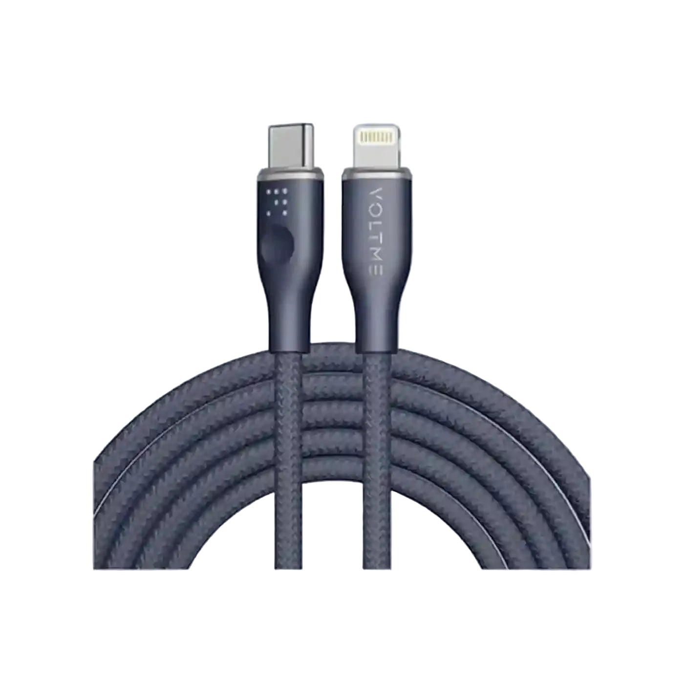 Voltme Powerlink Rugg Double Type C to Lightning 3A 1 2M Grey Blue product photo