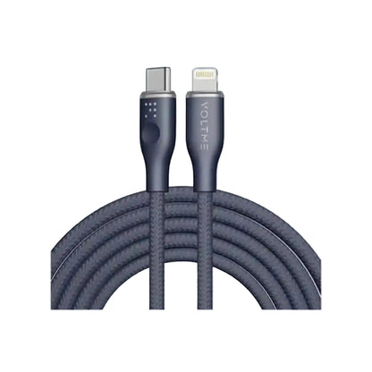 Voltme Powerlink Rugg Double Type C to Lightning 3A 1 2M Grey Blue product photo