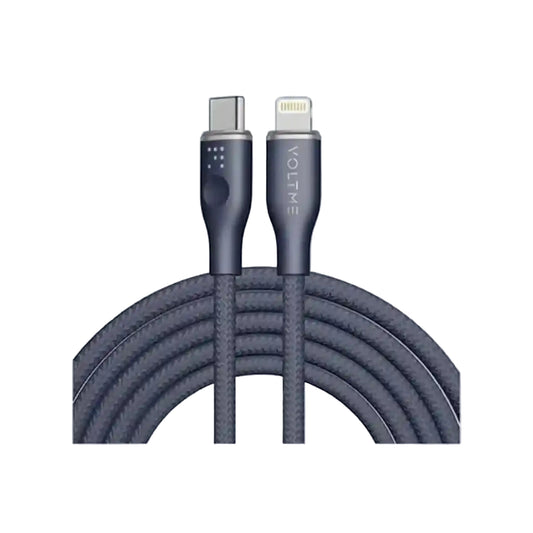 Voltme Powerlink Rugg Double Type C to Lightning 3A 1 2M Grey Blue product photo