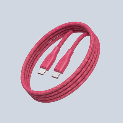 Voltme USB-C to iPhone PowerLink RUGG Fast Charge Cable 3A 30W - Pink product photo