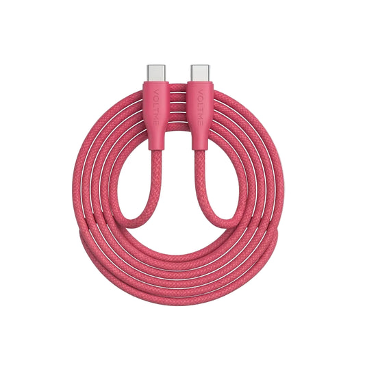 Voltme USB-C to iPhone PowerLink RUGG Fast Charge Cable 3A 30W - Pink product photo