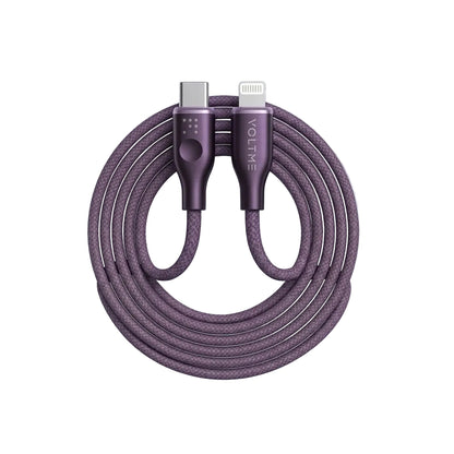 Voltme PowerLink RUGG Fast Charge Cable TYPE-C TO iPhone 3A 30W Edition PURPLE