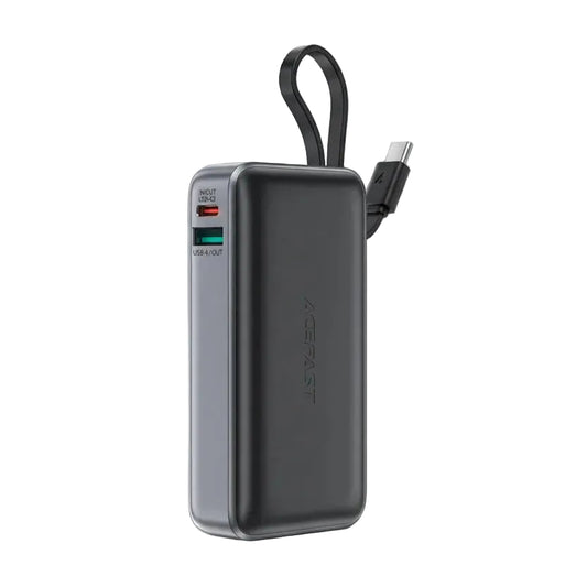 Acefast M7-10000 PD30W Power Bank with Cable Black product photo