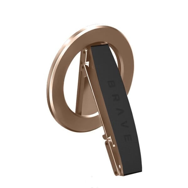 BRAVE 3-in-1 Magnetic Phone Grip & Kickstand - Golden product photo