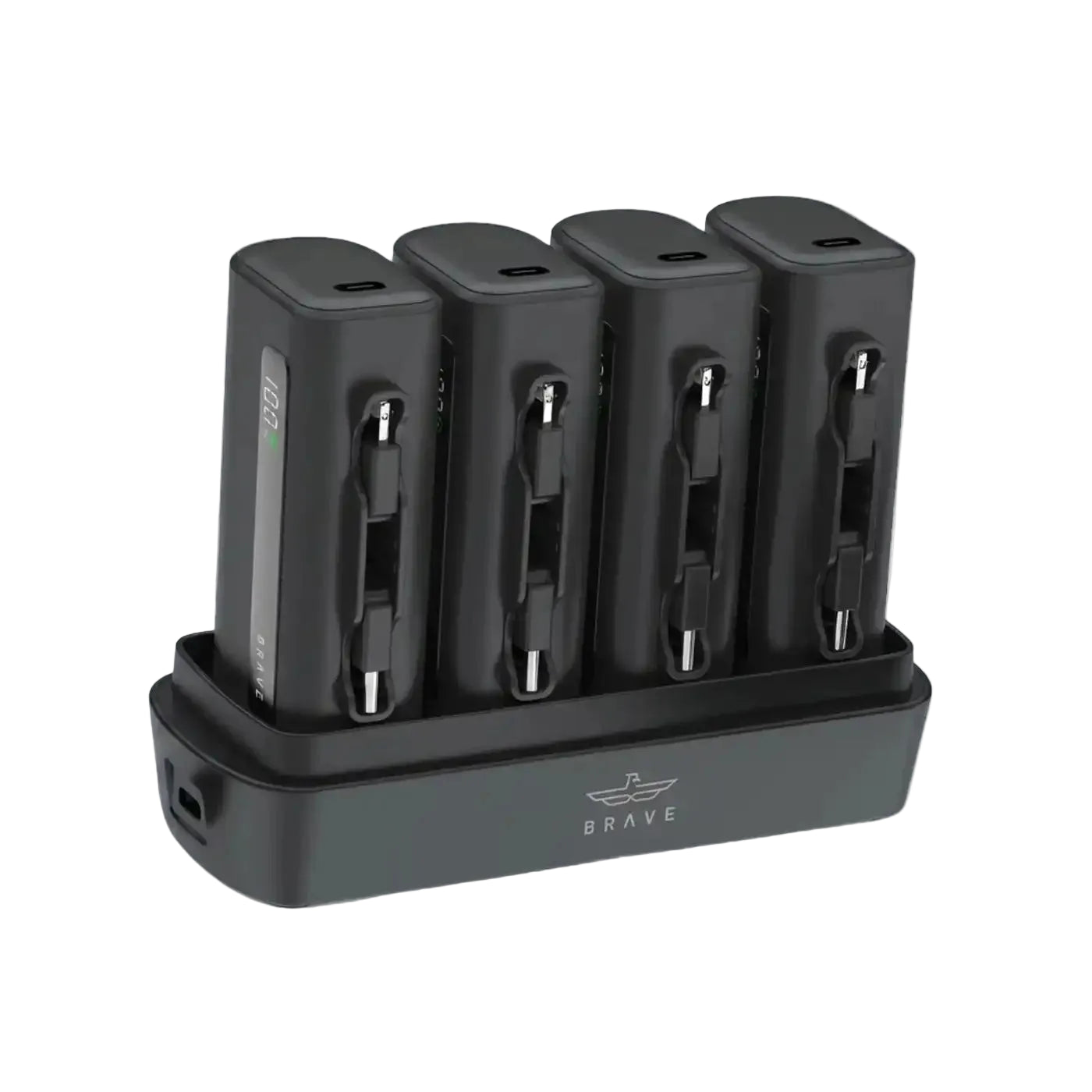 Brave 4-in-1 5000mAh Power Bank Station - Black product photo