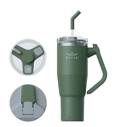 Brave Temp Guard Vacuum Insulated Travel Mug 1200mL - Green product photo