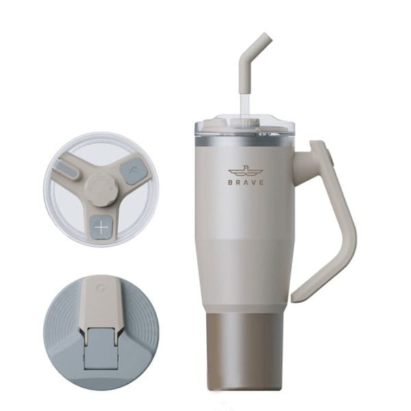 Brave Temp Guard Vacuum Insulated Travel Mug 1200mL - Beige product photo