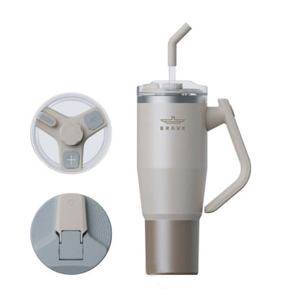 Brave Temp Guard Vacuum Insulated Travel Mug 1200mL - Beige product photo