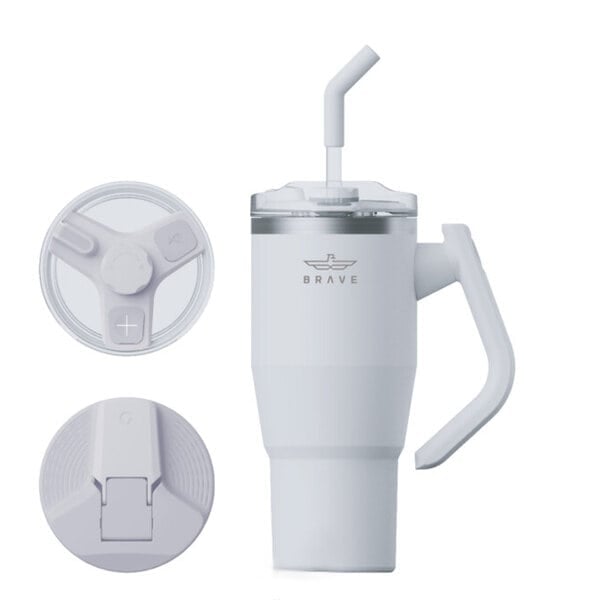 Brave Temp Guard Vacuum Insulated Travel Mug 950ml - White product photo
