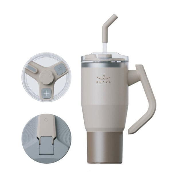 Brave Temp Guard Vacuum Insulated Travel Mug 950ml - Beige product photo