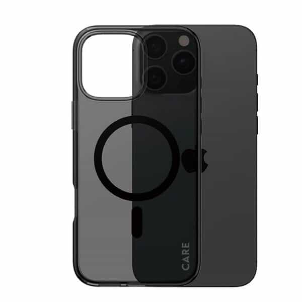 PanzerGlass iPhone 16 Pro CARE Flagship Case Smokey Urban Combat w Black MagSafe