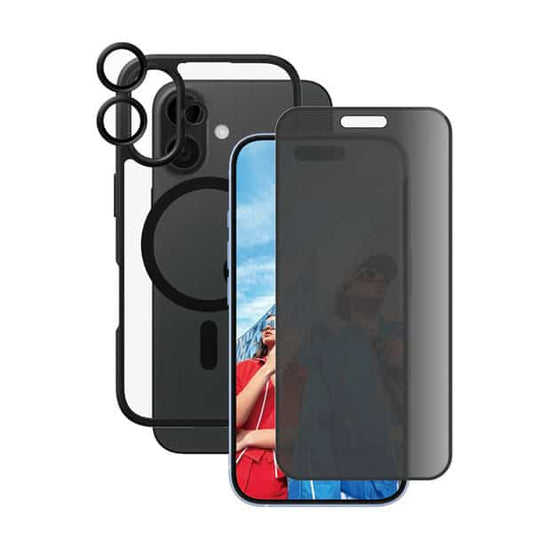 PanzerGlass Care 3-in-1 Privacy Bundle Case + Screen & Camera Protection product photo