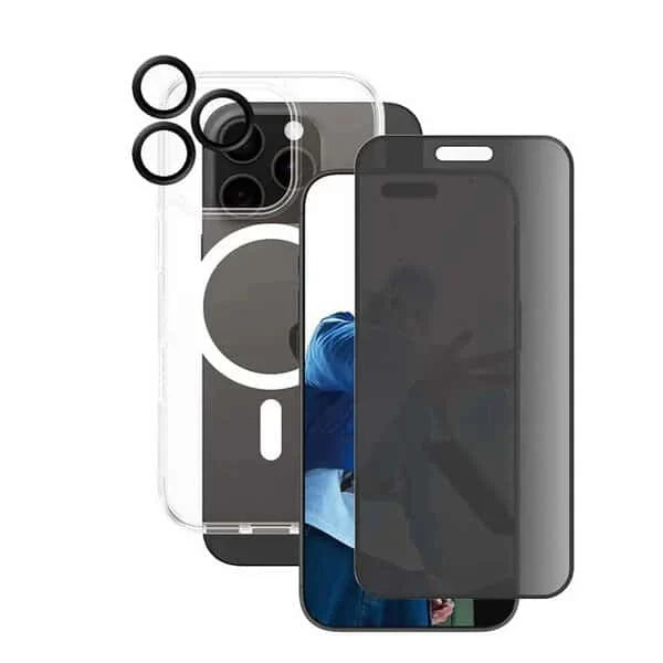 PanzerGlass iPhone 16 Pro 3-in-1 Privacy Bundle product photo