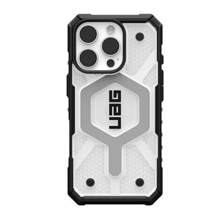 UAG iPhone 16 Pro 6 3" Pathfinder Clear MagSafe Rugged Case - Ice Silver product photo