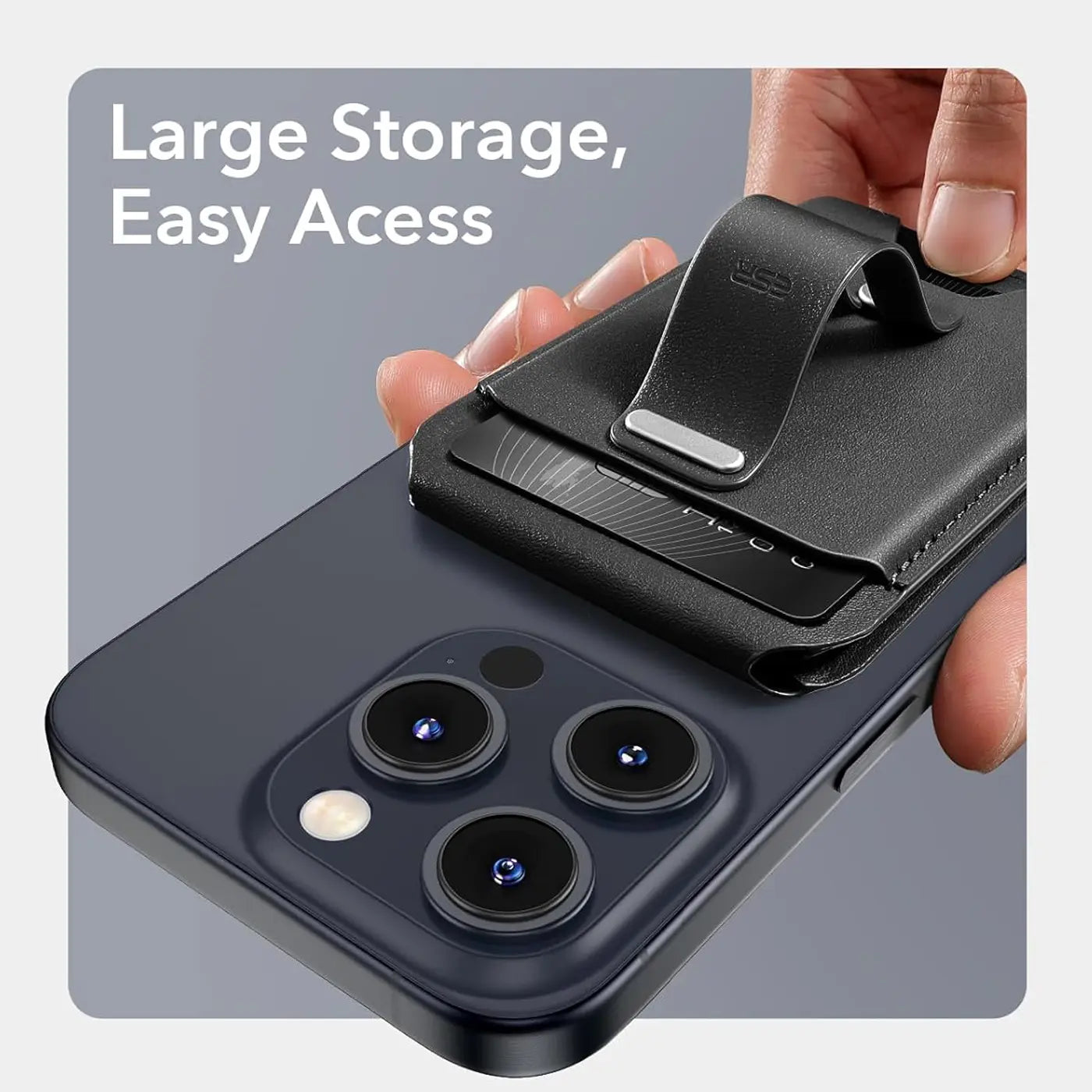 ESR Magsafe Grip Wallet Stand Halolock Black product photo