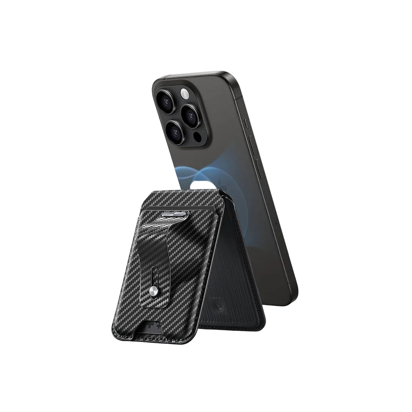 ESR Magsafe Grip Wallet Stand Halolock Black Carbon product photo