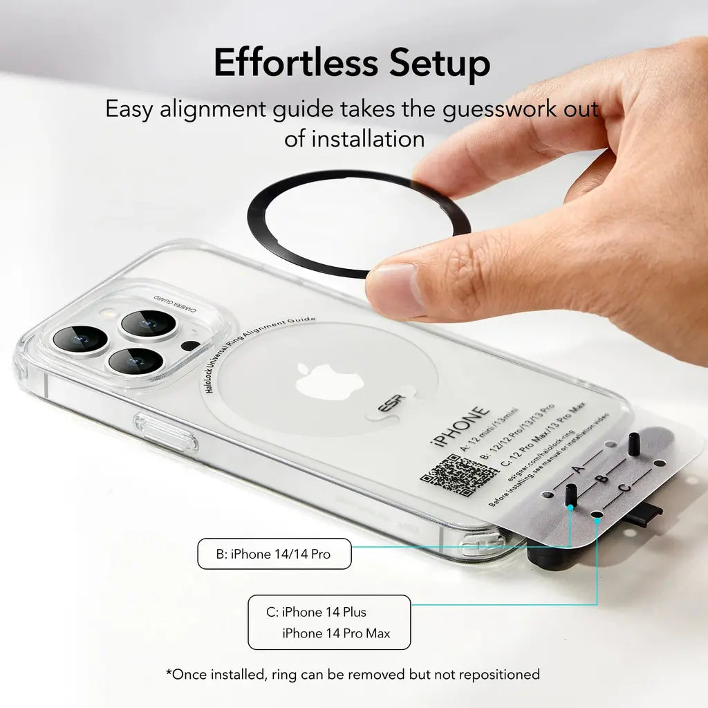 ESR HaloLock Universal Ring Wireless Charger MagSafe product photo