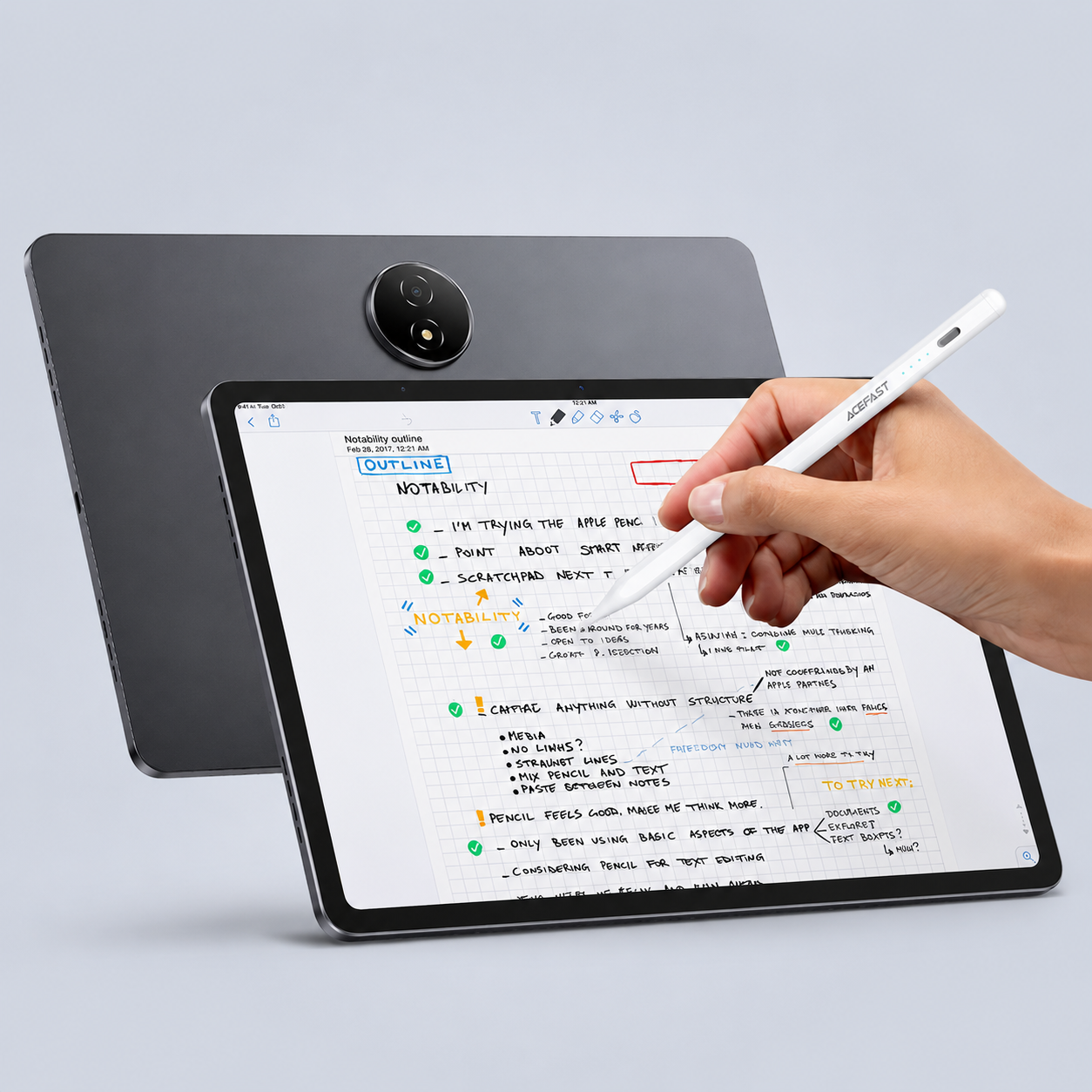 Acefast Universal Capacitive Pen V1 side view