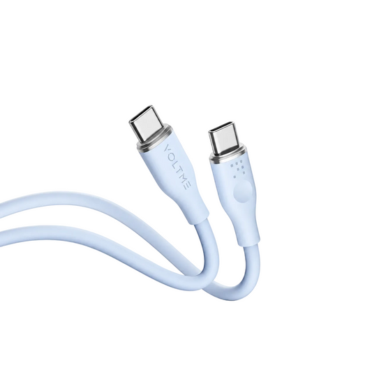 Voltme Powelink Moss Liquid Silicon Cable Type C to Type C 3A / 1M (60W) Blue
