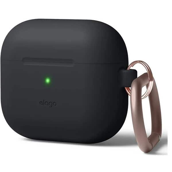 Elago AirPods 4 Clear Hang case - Black product photo