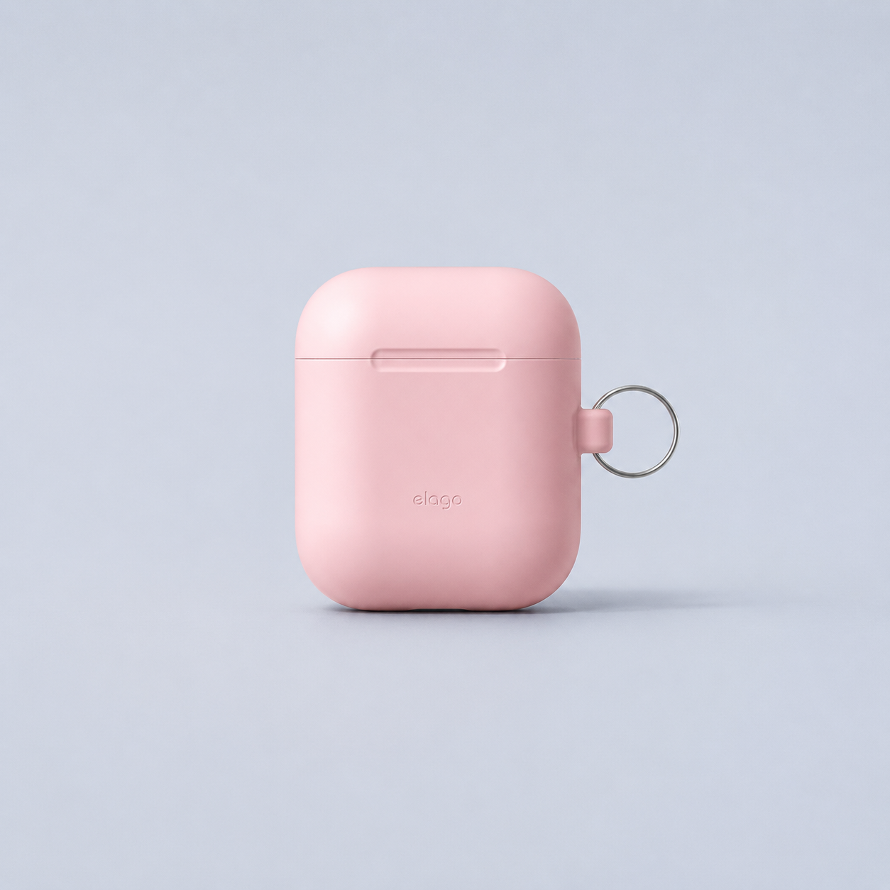 elago Airpods Protective Case - Silicone Hang Case with Carabiner Clip Pink Stylish Cover