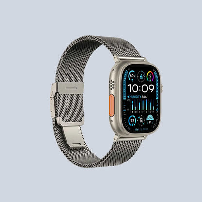 AmazingThing Apple Watch Strap 46m Titan Metal Band-Silver product photo