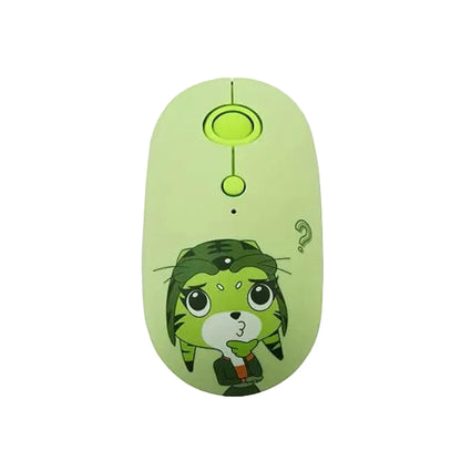 FOPATO Silent Wireless Mouse Model F10 GREEN product photo