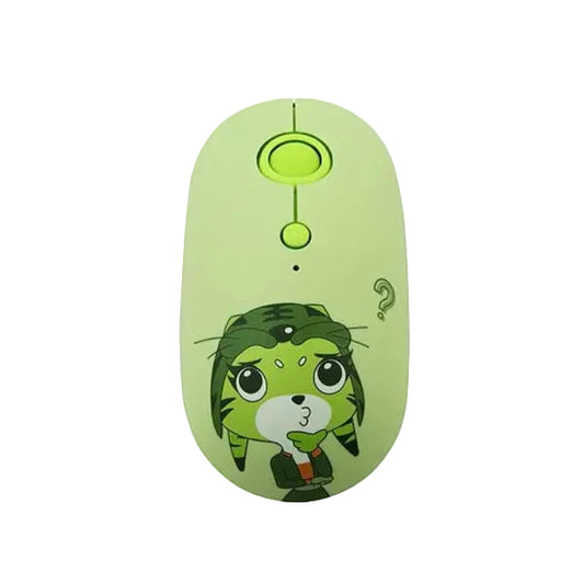 FOPATO Silent Wireless Mouse Model F10 GREEN product photo